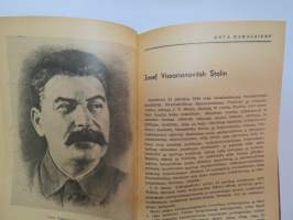 Demokraattisen kansan kalenteri 1950, tämä kappale kuulunut K. Miettiselle, joka on työskennellyt  tankkilaiva S/T Garnet Hulings´illa - kalenteriosuudessa