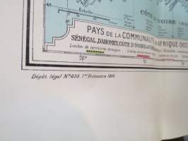 Afrique en une feuille - Cartes Taride -Afrikan kartta - map of Africa