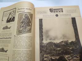 Hurtti Ukko / Hurttiukko 1942 nr 10 - Suomen sodan  sankaritarinoita, sis. mm. seur. artikkelit / kuvat / mainokset; Tenho Palsa - Tankki palaa, Eero Kiviranta