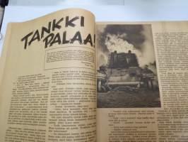 Hurtti Ukko / Hurttiukko 1942 nr 10 - Suomen sodan  sankaritarinoita, sis. mm. seur. artikkelit / kuvat / mainokset; Tenho Palsa - Tankki palaa, Eero Kiviranta