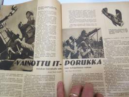 Hurtti Ukko / Hurttiukko 1942 nr 10 - Suomen sodan  sankaritarinoita, sis. mm. seur. artikkelit / kuvat / mainokset; Tenho Palsa - Tankki palaa, Eero Kiviranta