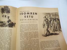 Hurtti Ukko 1942 nr 10 - Suomen sodan  sankaritarinoita, sis. mm. seur. artikkelit / kuvat / mainokset; Tenho Palsa - Tankki palaa, Eero Kiviranta - Vainottu
