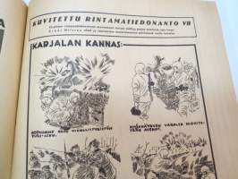 Hurtti Ukko / Hurttiukko 1942 nr 10 - Suomen sodan  sankaritarinoita, sis. mm. seur. artikkelit / kuvat / mainokset; Tenho Palsa - Tankki palaa, Eero Kiviranta