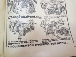 Hurtti Ukko / Hurttiukko 1942 nr 10 - Suomen sodan  sankaritarinoita, sis. mm. seur. artikkelit / kuvat / mainokset; Tenho Palsa - Tankki palaa, Eero Kiviranta