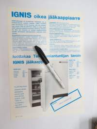 Ignis jääkaappi -myyntiesite / brochure