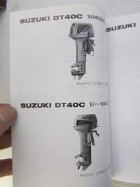 Suzuki Parts Catalogue DT40C model &#039;86-&#039;90 -varaosaluettelo
