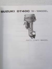 Suzuki Parts Catalogue DT40C model &#039;86-&#039;90 -varaosaluettelo