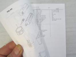 Suzuki Parts Catalogue DT40C model &#039;86-&#039;90 -varaosaluettelo