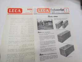 Leca tiedonantoja 1964 nr 3 / isolation material brochure