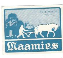 Maamies - tupakkaetiketti