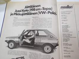 Moottori 1976 nr 10, sisältää mm. seur. artikkelit / kuvat / mainokset; Daimler 4,2 Litre  Limousine, Pimeän ajon kurssi, Mitsubishi Lancer, Ilmanpilaajat eli