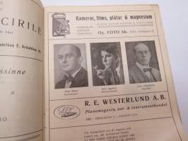 Åbo Svenska Teater 1940-1941 Program - Skolka skolan (Unentschuldige Stunde) -teatterin ohjelmalehtinen / theatre program