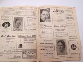 Åbo Svenska Teater 1940-1941 Program - Skolka skolan (Unentschuldige Stunde) -teatterin ohjelmalehtinen / theatre program