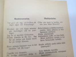 Puheluwarasto Wenäjän, Suomen ja Ruotsin kielellä. / Rysk, Svensk och Finsk parlör. / Russkije, Finskije i Schwédskije Rasgoworji i Upraschnénija. /