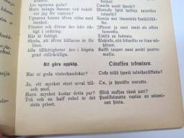 Puheluwarasto Wenäjän, Suomen ja Ruotsin kielellä. / Rysk, Svensk och Finsk parlör. / Russkije, Finskije i Schwédskije Rasgoworji i Upraschnénija. /