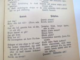 Puheluwarasto Wenäjän, Suomen ja Ruotsin kielellä. / Rysk, Svensk och Finsk parlör. / Russkije, Finskije i Schwédskije Rasgoworji i Upraschnénija. /