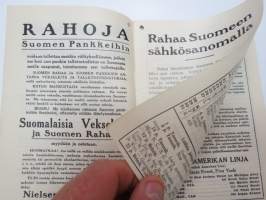 Suomalainen Almanakka ja Kalenteri 1923 - Nielsen &amp; Lundbeck - Vanhin ja Suurin Suomalainen Pankkiiriliike Amerikassa - 21-24 State Street, New York -suomalaisille