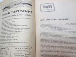 Hurtti Ukko / Hurttiukko 1944 nr 2 helmikuu - Suomen sodan  sankaritarinoita, Joentörmä on meidän!, Viljo Rauta - Joonas,, &quot;Pimeä rintama&quot; - pimeää sotaa...