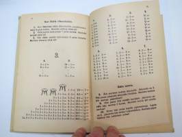 Alakansakoulun laskuoppi (Kuvitus Rudolf Koivu) -mathematics school book, illustrated by Rudolf Koivu