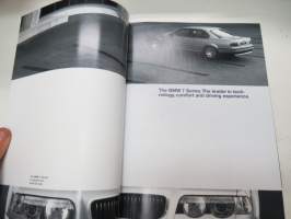 BMW 7 Series Saloon 2000 -myyntiesite / sales brochure