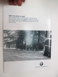 BMW 7 Series Saloon 2000 -myyntiesite / sales brochure