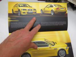 BMW M3 -myyntiesite / sales brochure in swedish