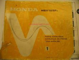 Honda MBX125Fe Parts catalogue varaosaluettelo