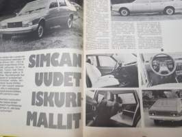 Moottori 1975 nr 7, sis. mm. seur. artikkelit / kuvat / mainokset; Auto on ihmistä varten, Lukijamatka Jenkkeihin, Ulkomaille naapuriin, Simcan uudet iskurimallit,