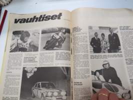 Moottori 1975 nr 7, sis. mm. seur. artikkelit / kuvat / mainokset; Auto on ihmistä varten, Lukijamatka Jenkkeihin, Ulkomaille naapuriin, Simcan uudet iskurimallit,