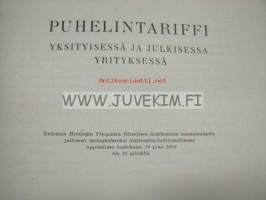 Puhelintariffi yksityisessa ja julkisessa yrityksessä