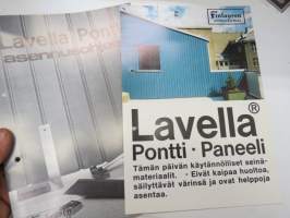 Finlayson - Muovitehtaat - Lavella ponttipaneeli (pontti - paneeli) - muovisen seinäpaneelin myyntiesite &amp; asennusohje -plastic-based panel brochure &amp; assembly guide