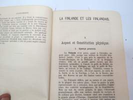 La Finlande et les finlandais par O.M. Reuter - Itenéraire historique et descriptif -ranskankielinen matkaopas Suomesta ja suomalaisista, karttaliite (koko Suomi)