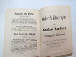 La Finlande et les finlandais par O.M. Reuter - Itenéraire historique et descriptif -ranskankielinen matkaopas Suomesta ja suomalaisista, karttaliite (koko Suomi)