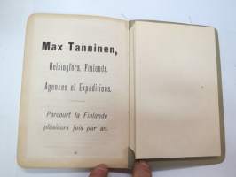 La Finlande et les finlandais par O.M. Reuter - Itenéraire historique et descriptif -ranskankielinen matkaopas Suomesta ja suomalaisista, karttaliite (koko Suomi)