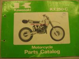 Kawasaki KX250-C ´83 parts catalogue varaosaluettelo