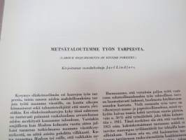 Metsätaloutemme työn tarpeesta -tutkimus, eripainos  Suomen Paperi- ja puutavaralehti 1937 -Labour requirements of Finnish forestry - offprint