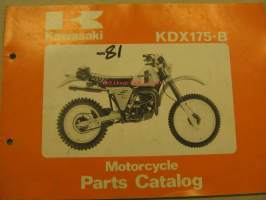 Kawasaki KDX175-B ´81 parts catalogue varaosaluettelo