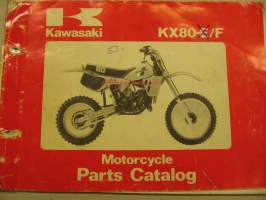 Kawasaki KX80-F ´83 parts catalogue varaosaluettelo