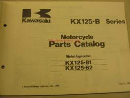 Kawasaki KX125-B ´82-83 parts catalogue varaosaluettelo