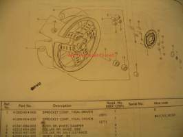 Honda MBX125Fe Parts catalogue varaosaluettelo