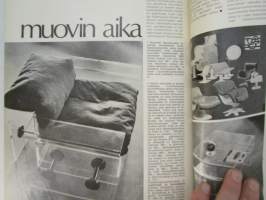 Kaunis Koti 1971 nr 1, sis. mm. seur. artikkelit / kuvat / mainokset; Tunnetko vanhat kalusteesi - Régence Rokokoo, Muovin aika - Marja-Liisa Visanti, katso