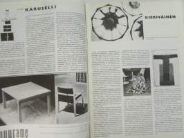 Kaunis Koti 1965 nr 7, sis. mm. seur. artikkelit / kuvat / mainokset; Suomalainen kenkä marssii maailmanmarkkinoille, katso sisältö tarkemmin kuvista.
