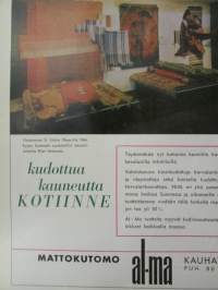 Kaunis Koti 1967 nr 2, sis. mm. seur. artikkelit / kuvat / mainokset; Ostrobotnia ja juhlasali Dora Jung, Näin asuu Eero Aarnio, katso sisältö tarkemmin kuvista.