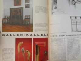 Kaunis Koti 1965 nr 3, sis. mm. seur. artikkelit / kuvat / mainokset; Kansikuva; Akseli Gallen-Kallelan valmistama ateljeepöytä valokuvannut Ä. Fethulla, Viljo