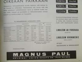 Kaunis Koti 1965 nr 3, sis. mm. seur. artikkelit / kuvat / mainokset; Kansikuva; Akseli Gallen-Kallelan valmistama ateljeepöytä valokuvannut Ä. Fethulla, Viljo