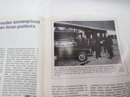 Peugeot Uutisia 1970 nr 3 heinäkuu, sis. mm. seur artikkelit / kuvat; Pakokaasuista, Autoteollisuuden toimenpiteet puhtaamman ilman polesta,Tuulilasia ei saisi