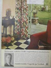 Kaunis Koti 1966 nr 4, sis. mm. seur. artikkelit / kuvat / mainokset; Kansikuva Maire Revell ja Claire Aho, Taidemaalari Kauko Lehtinen, Uima-allas yleistyvää