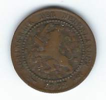 Hollanti / Alankomaaat  1 cent  1878 - ulkomainen kolikko