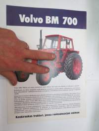 Volvo BM 700 traktori -myyntiesite / sales brochure