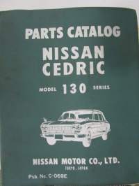 Nissan Cedric Model 130 series, Parts Catalog Pub. No C-069E -varaosaluettelo